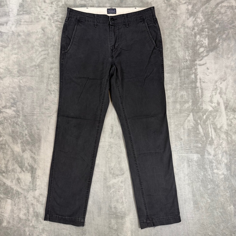 Levi's 511 Slim Fit Chino Pants Mens Size 30x32 Charcoal Gray Stretch Twill